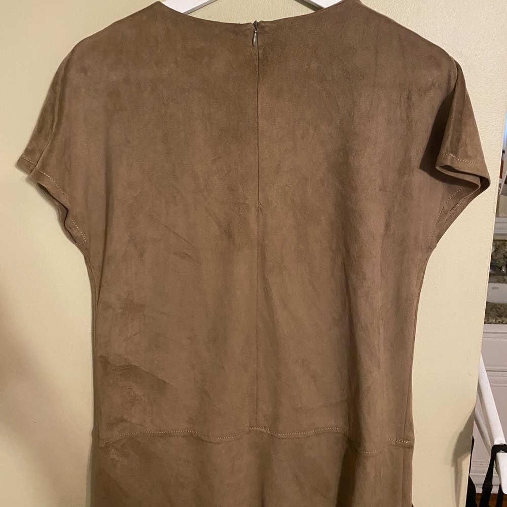 Kenneth Cole Suede Vintage Brown Soft Dress Rustic - Picture 8 of 9